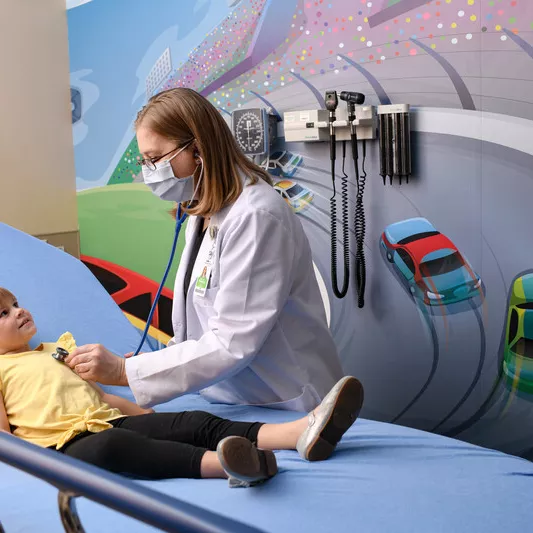 Little Girl in ER Photo